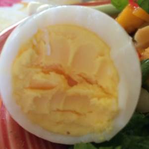 Closeup of Hard Cooked Egg